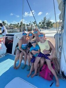 Your travel agent, Erin and her family.