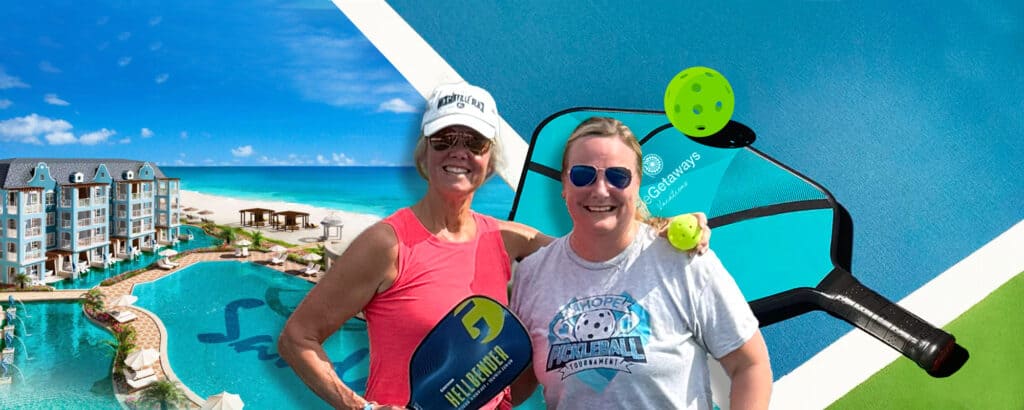 Pickleball with a purpose group vacation getaway.
