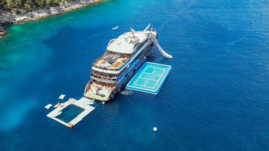 Croatia Cruiser Yacht Blow Up Pickleball Experience