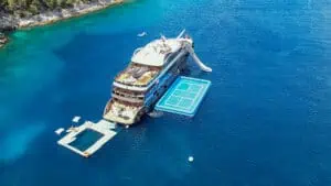 Croatia Cruiser Yacht Blow Up Pickleball Experience